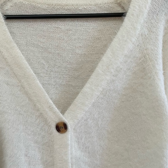 Shein fuzzy knit button-front cardigan - Picture 3 of 4